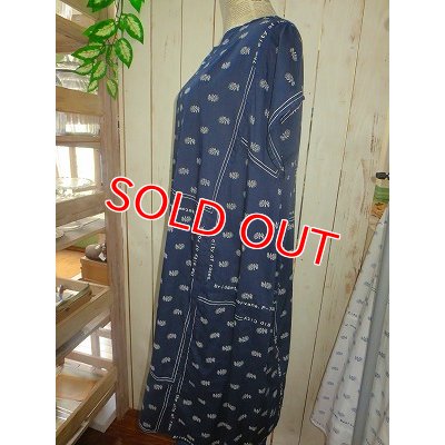 画像6: ポートランド　プリント　ワンピース　ネイビー