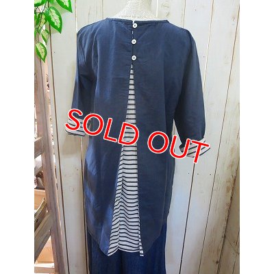 画像4: 2way バックポイントチュニック　ネイビー