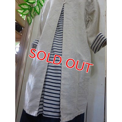 画像7: 2way バックポイントチュニック　ナチュラル