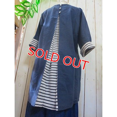 画像5: 2way バックポイントチュニック　ネイビー