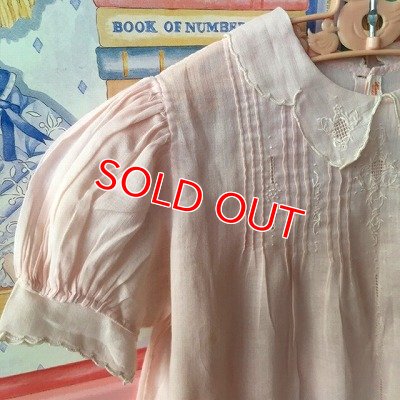 画像4: ヴィンテージ　ピンクベビードレス　ハンガー付き