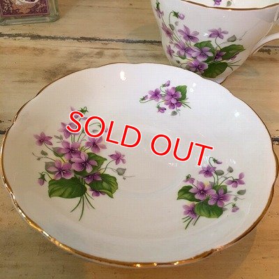 画像5: アンティーク カップ&ソーサー　すみれ