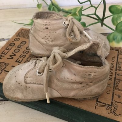 画像7: ヴィンテージ　レザーベビーシューズA