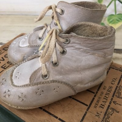画像5: ヴィンテージ　レザーベビーシューズB
