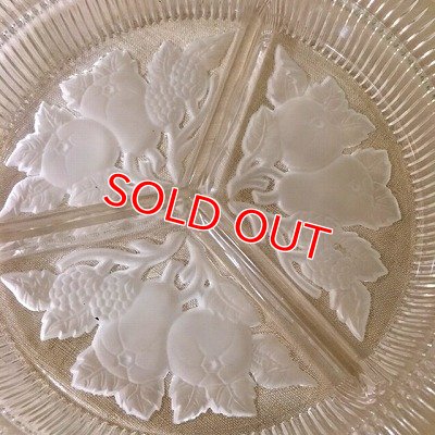 画像5: ヴィンテージ　フルーツエンボス　ガラスディッシュ