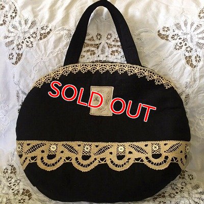 画像3: すずらん刺繡オーバルバッグ完成品 ご予約商品 納期10月初旬〜