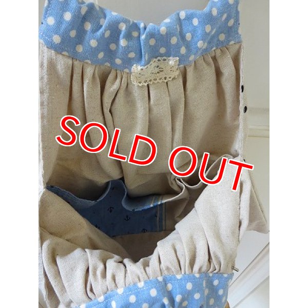 画像5: バンブー持ち手 布パッチバッグ (5)