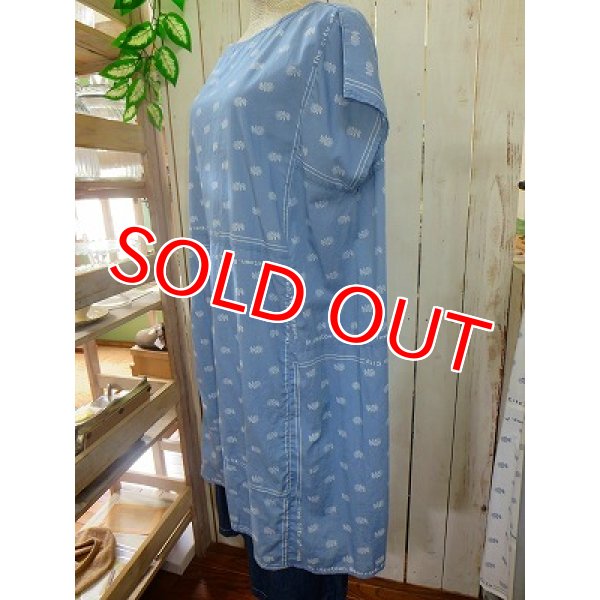 画像6: ポートランド　プリント　ワンピース　ブルーグレー (6)