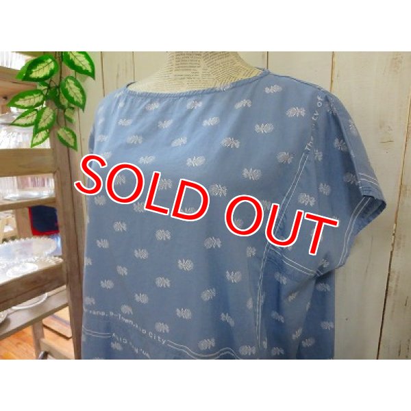 画像3: ポートランド　プリント　ワンピース　ブルーグレー (3)