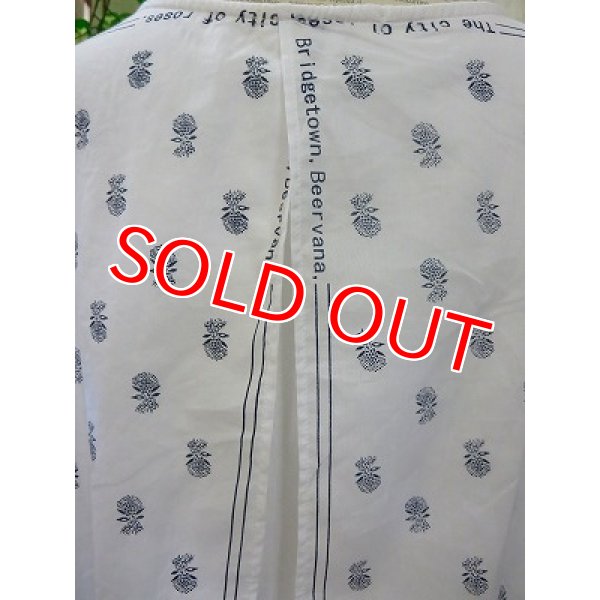 画像7: ポートランド　後身頃ハンカチプリント　ワンピース　ホワイト (7)