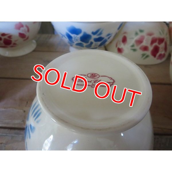 画像6: カフェオレボウル　fleur ブルー (6)