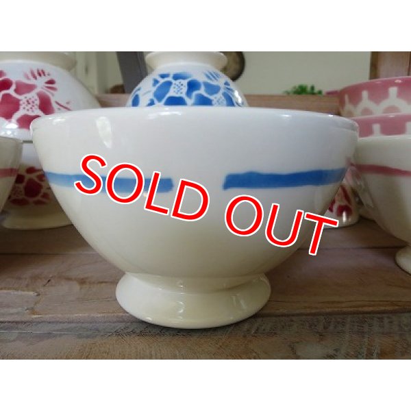 画像3: カフェオレボウル　fleur ブルー (3)