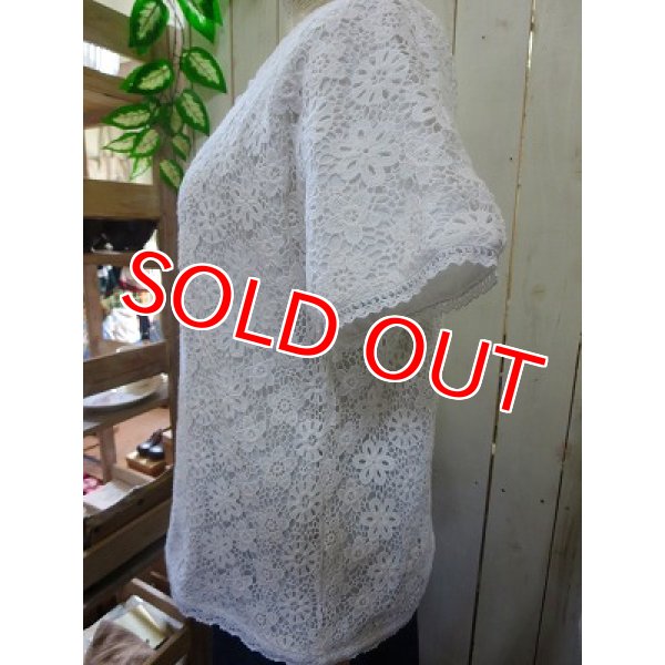 画像5: レースプルオーバー オフホワイト (5)