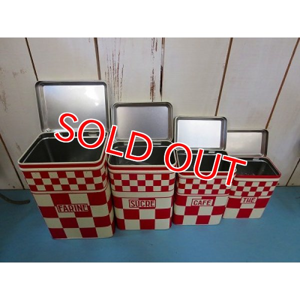 画像4: コントワール・ドゥ・ファミーユ　ダミエキャニスターセット (4)