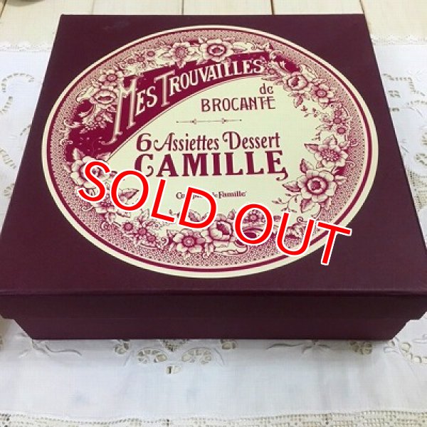 画像15: カミーユ　ピンクローズ　デザートプレート6柄セット (15)