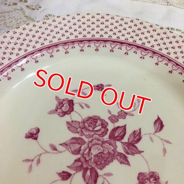 画像7: カミーユ　ピンクローズ　デザートプレート6柄セット (7)