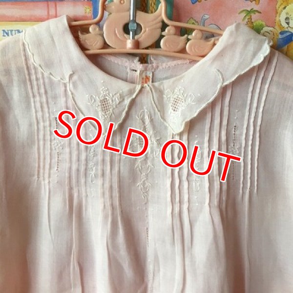 画像3: ヴィンテージ　ピンクベビードレス　ハンガー付き (3)