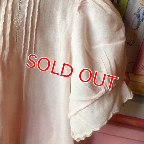 画像5: ヴィンテージ　ピンクベビードレス　ハンガー付き (5)