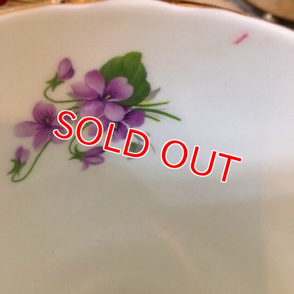 画像8: アンティーク カップ&ソーサー　すみれ (8)