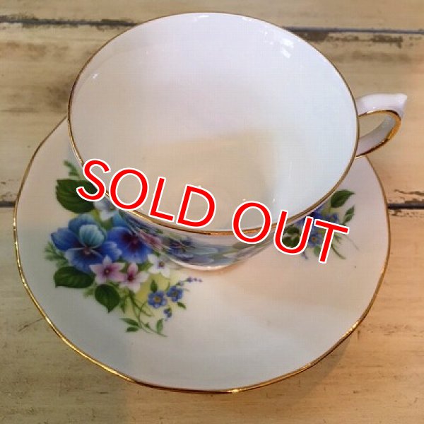 画像4: アンティーク カップ&ソーサー　パンジー (4)