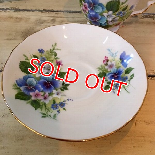 画像5: アンティーク カップ&ソーサー　パンジー (5)