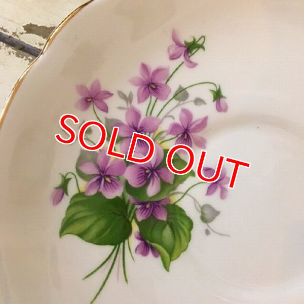 画像6: アンティーク カップ&ソーサー　すみれ (6)